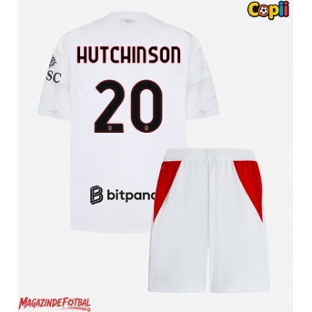 AC Milan Omari Hutchinson #20 Echipament de Fotbal Replică 2026-27 Copii Deplasare (+ Șorturi)